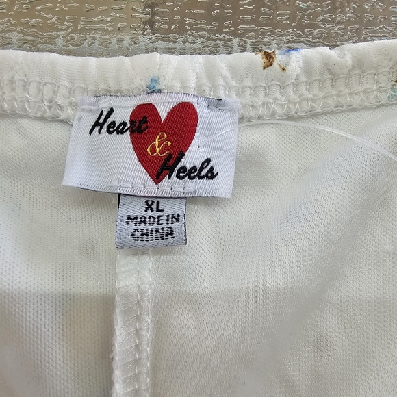 Heart & Heels Woman's Blue Floral Eyelet Midi Dress Cottagecore Summer Bow XL - Picture 8 of 12